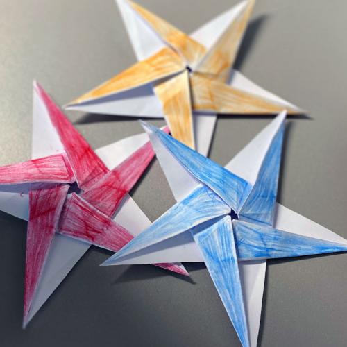 Origami Sterne 4B 2020/21