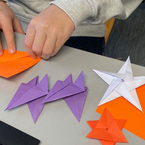 Origami Sterne 4B 2020/21