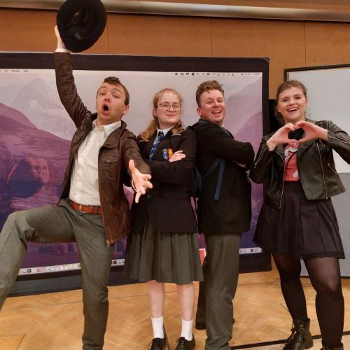 Vier Schauspieler:innen des Vienna English Theatres