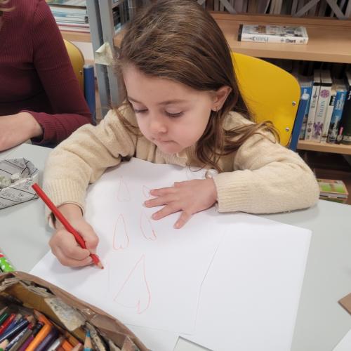 Eindruck von der Kinderbetreuung am Tag der offenen Tür in der Bibliothek