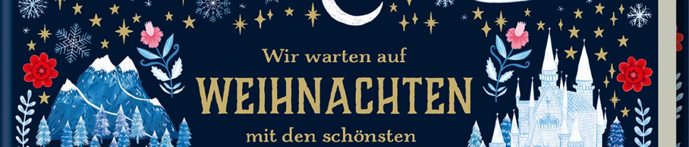 Wir warten auf Weihnachten - reich verziertes Buchcover