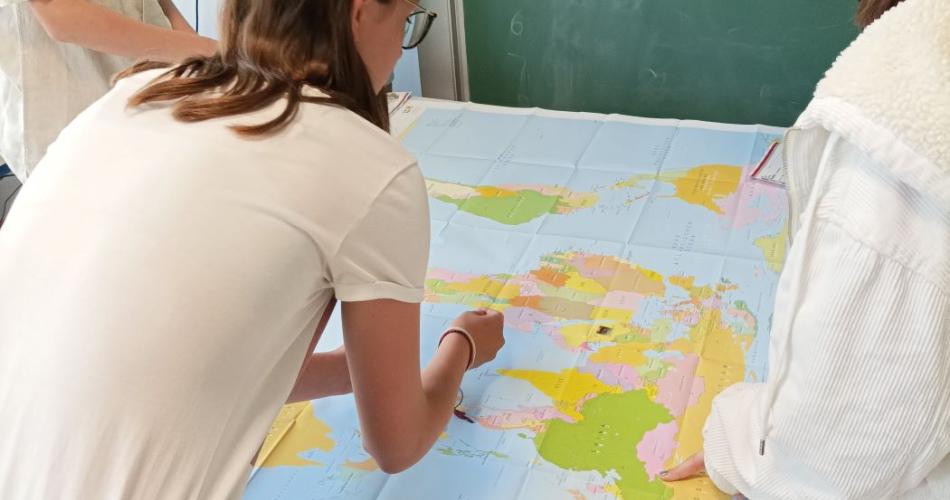 Schüler, Landkarte